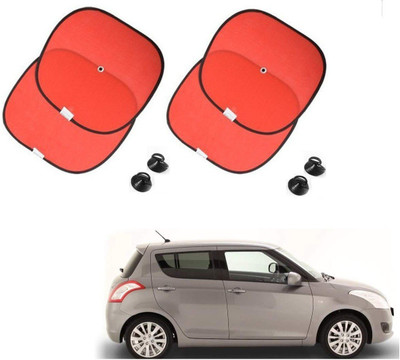 AuTO ADDiCT Side Window Sun Shade For Maruti Suzuki Swift(Red)