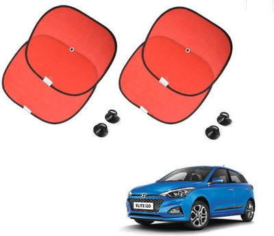 AuTO ADDiCT Side Window Sun Shade For Hyundai Elite i20(Red)