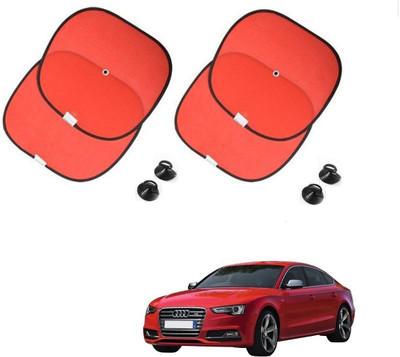 AuTO ADDiCT Side Window Sun Shade For Audi S5(Red)