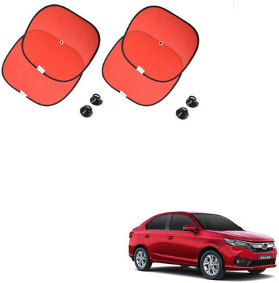 AuTO ADDiCT Side Window Sun Shade For Honda Amaze(Red)