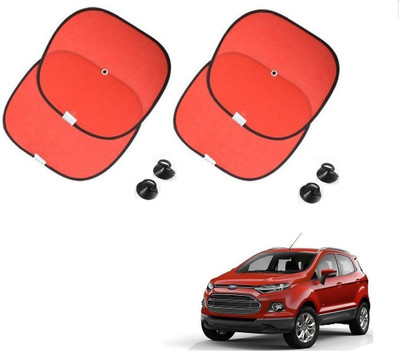 AuTO ADDiCT Side Window Sun Shade For Ford Ecosport(Red)