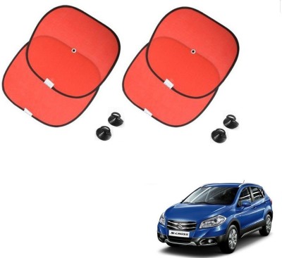 AuTO ADDiCT Side Window Sun Shade For Maruti Suzuki S-Cross(Red)