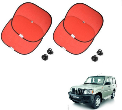 AuTO ADDiCT Side Window Sun Shade For Mahindra Scorpio(Red)