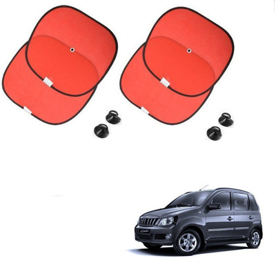AuTO ADDiCT Side Window Sun Shade For Mahindra Quanto(Red)