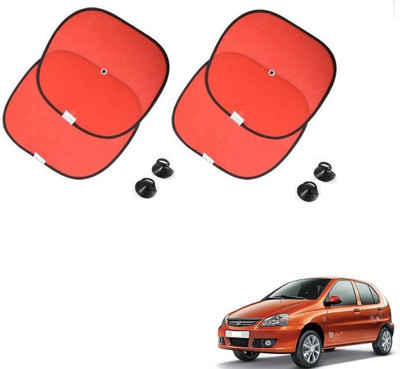 AuTO ADDiCT Side Window Sun Shade For Tata Indica(Red)