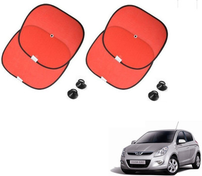 AuTO ADDiCT Side Window Sun Shade For Hyundai i20(Red)