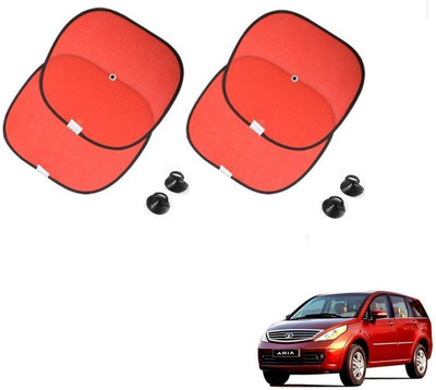 AuTO ADDiCT Side Window Sun Shade For Tata Aria(Red)