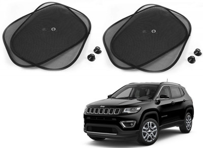 AuTO ADDiCT Side Window Sun Shade For Jeep Compass(Black)