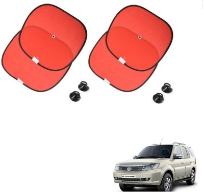 AuTO ADDiCT Side Window Sun Shade For Tata Safari Storme(Red)