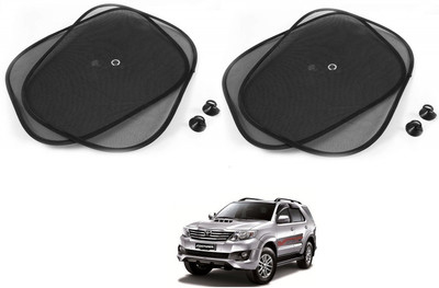 AuTO ADDiCT Side Window Sun Shade For Toyota Fortuner(Black)