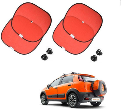AuTO ADDiCT Side Window Sun Shade For Fiat Avventura(Red)