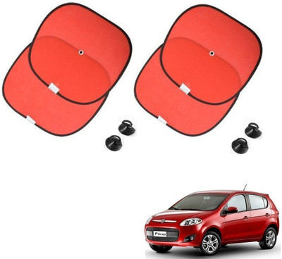 AuTO ADDiCT Side Window Sun Shade For Fiat Palio(Red)