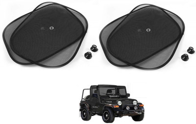 AuTO ADDiCT Side Window Sun Shade For Mahindra Thar(Black)