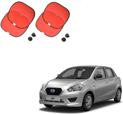 AuTO ADDiCT Side Window Sun Shade For Datsun Go(Red)
