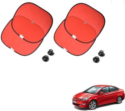 KOZDIKO Side Window Sun Shade For Hyundai Fluidic Verna 4S(Red)