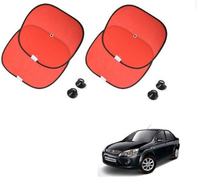 AuTO ADDiCT Side Window Sun Shade For Ford Fiesta Old(Red)