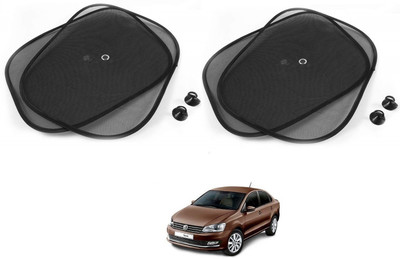 AuTO ADDiCT Side Window Sun Shade For Volkswagen Vento(Black)