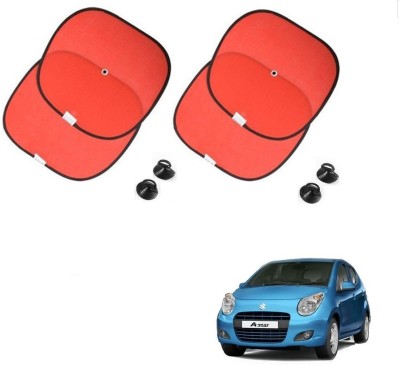 AuTO ADDiCT Side Window Sun Shade For Maruti Suzuki A-Star(Red)