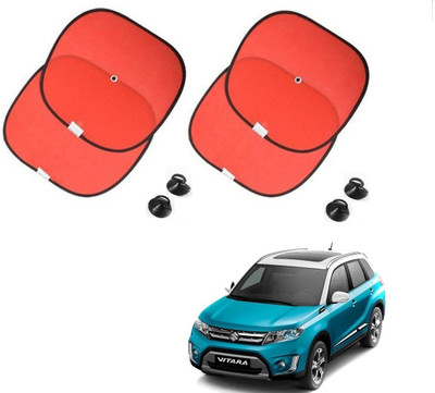 AuTO ADDiCT Side Window Sun Shade For Maruti Suzuki Vitara Brezza(Red)