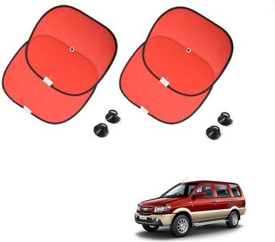 AuTO ADDiCT Side Window Sun Shade For Chevrolet Tavera(Red)