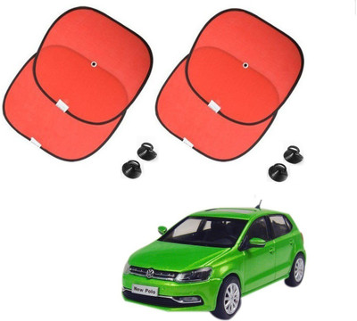 AuTO ADDiCT Side Window Sun Shade For Volkswagen Polo Exquisite(Red)