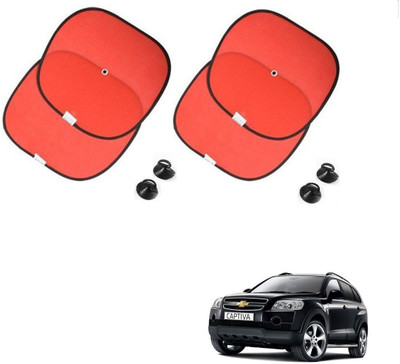 AuTO ADDiCT Side Window Sun Shade For Chevrolet Captiva(Red)