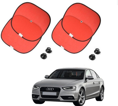 AuTO ADDiCT Side Window Sun Shade For Audi A4(Red)