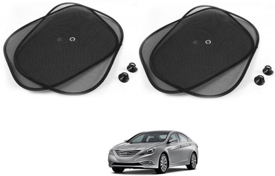 AuTO ADDiCT Side Window Sun Shade For Hyundai Sonata(Black)