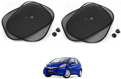AuTO ADDiCT Side Window Sun Shade For Honda Jazz(Black)
