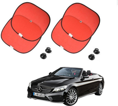 AuTO ADDiCT Side Window Sun Shade For Mercedes Benz E-Class(Red)