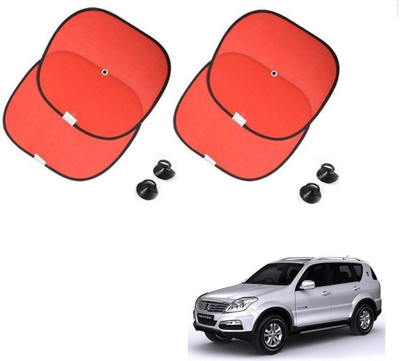 AuTO ADDiCT Side Window Sun Shade For Mahindra Rexton(Red)