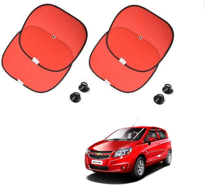 AuTO ADDiCT Side Window Sun Shade For Chevrolet Sail UVA(Red)