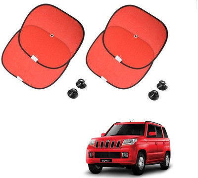 AuTO ADDiCT Side Window Sun Shade For Mahindra TUV-300(Red)