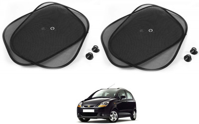 AuTO ADDiCT Side Window Sun Shade For Chevrolet Spark(Black)