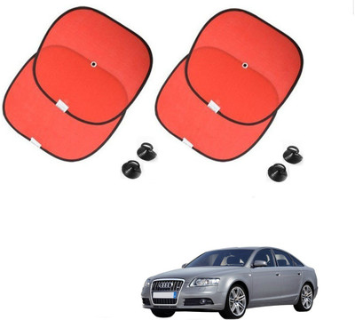 AuTO ADDiCT Side Window Sun Shade For Audi A6(Red)