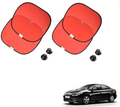 AuTO ADDiCT Side Window Sun Shade For Renault Fluence(Red)