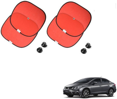 KOZDIKO Side Window Sun Shade For Honda Civic(Red)