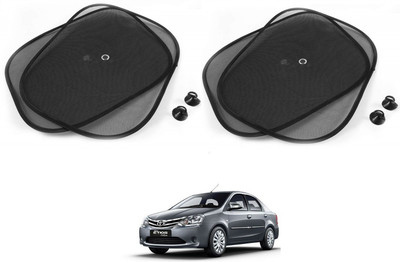 AuTO ADDiCT Side Window Sun Shade For Toyota Etios(Black)