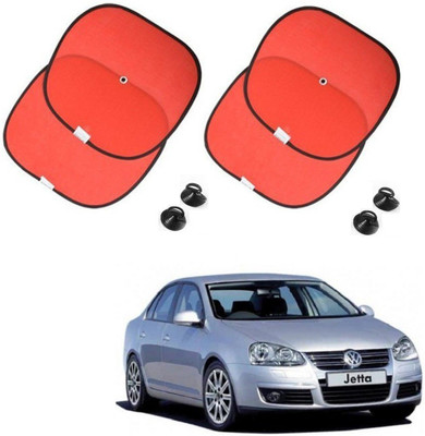 AuTO ADDiCT Side Window Sun Shade For Volkswagen Jetta(Red)