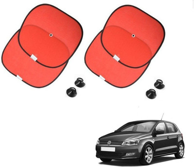 AuTO ADDiCT Side Window Sun Shade For Volkswagen Polo(Red)