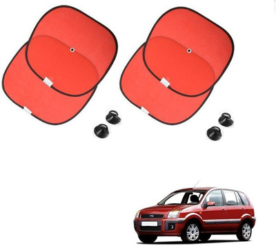 AuTO ADDiCT Side Window Sun Shade For Ford Fusion(Red)