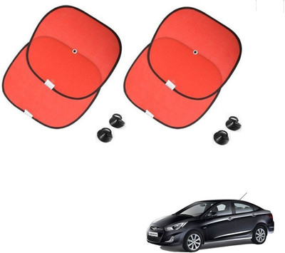 KOZDIKO Side Window Sun Shade For Hyundai Fluidic Verna(Red)
