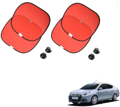 AuTO ADDiCT Side Window Sun Shade For Renault Scala(Red)