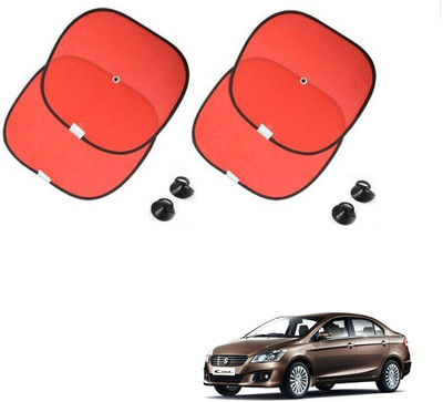 AuTO ADDiCT Side Window Sun Shade For Maruti Suzuki Ciaz(Red)