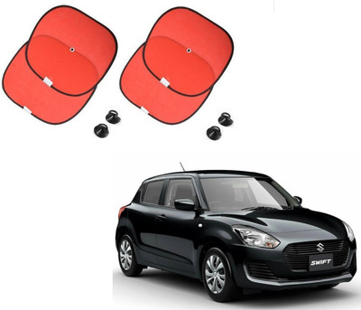 AuTO ADDiCT Side Window Sun Shade For Maruti Suzuki New Swift(Red)