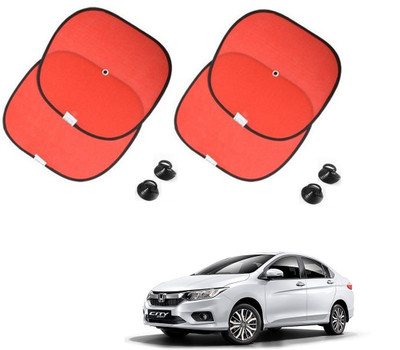 KOZDIKO Side Window Sun Shade For Honda New City(Red)