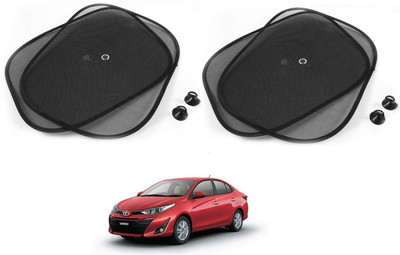 AuTO ADDiCT Side Window Sun Shade For Toyota Yaris(Black)