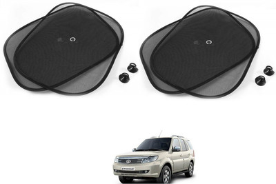 AuTO ADDiCT Side Window Sun Shade For Tata Safari Storme(Black)