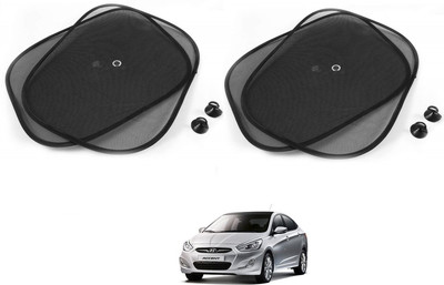 AuTO ADDiCT Side Window Sun Shade For Hyundai Accent(Black)