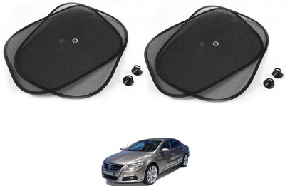 AuTO ADDiCT Side Window Sun Shade For Volkswagen Passat(Black)